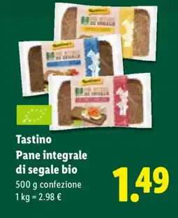 Lidl Tastino Pane integrale di segale bio offerta