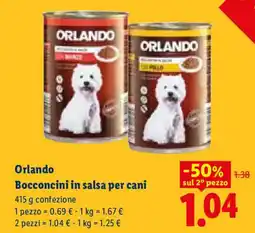 Lidl Orlando Bocconcini in salsa per cani offerta