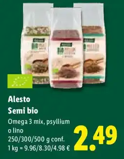 Lidl Alesto Semi bio offerta