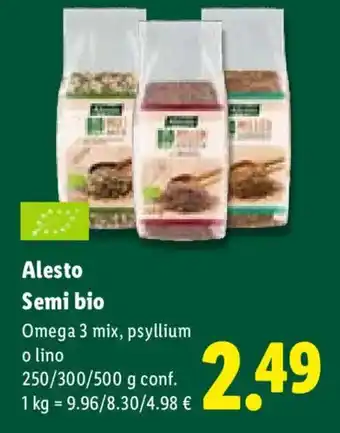 Lidl Alesto Semi bio offerta