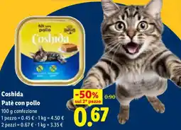 Lidl Coshida Patè con pollo offerta