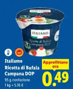Lidl Italiamo Ricotta di Bufala Campana DOP offerta