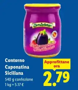 Lidl Contorno Caponatina Siciliana offerta