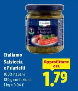 Lidl Italiamo Salsiccia e Friarielli offerta