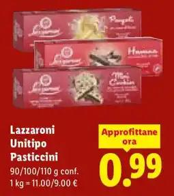 Lidl Lazzaroni Unitipo Pasticcini offerta