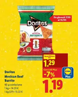 Lidl Doritos Mexican Beef Burrito offerta