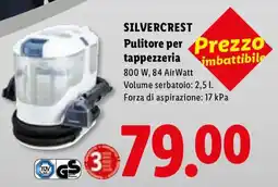 Lidl SILVERCREST Pulitore per Prezzo tappezzeria offerta