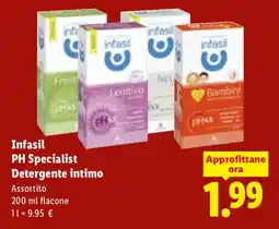 Lidl Infasil PH Specialist Detergente intimo offerta