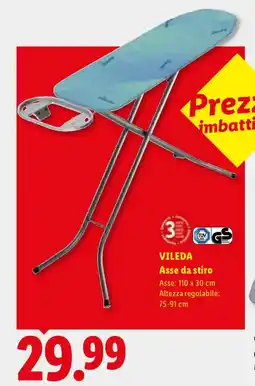 Lidl VILEDA Asse da stiro offerta