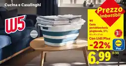 Lidl W5 Cesto portabiancheria pieghevole offerta
