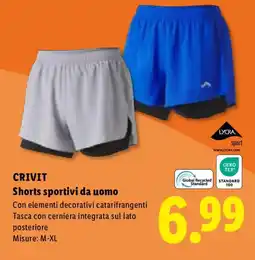Lidl CRIVIT Shorts sportivi da uomo offerta