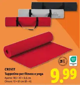 Lidl CRIVIT Tappetino per fitness e yoga offerta
