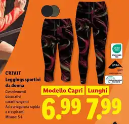 Lidl CRIVIT Leggings sportivi da donna offerta