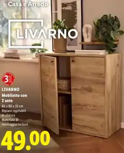 Lidl LIVARNO Mobiletto con 2 ante offerta