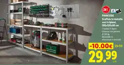Lidl PARKSIDE Scaffale in metallo con 5 ripiani, 180x120x40 cm offerta