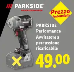 Lidl PARKSIDE Performance Avvitatore a percussione ricaricabile offerta