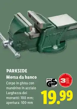 Lidl PARKSIDE Morsa da banco offerta