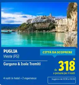 Lidl Puglia Vieste (FG) Gargano & Isole Tremiti offerta