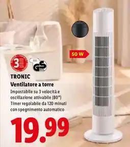 Lidl TRONIC Ventilatore a torre offerta