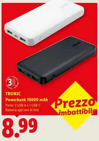 TRONIC Powerbank 10000 mAh