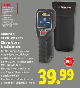 Lidl PARKSIDE PERFORMANCE Dispositivo di localizzazione offerta