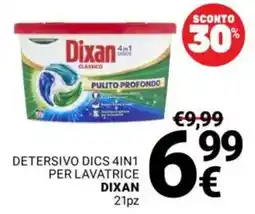 Supermercati Gulliver Detersivo dics 4in1 per lavatrice DIXAN offerta