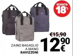 Supermercati Gulliver Zaino bagaglio a mano RAVIZZONI offerta