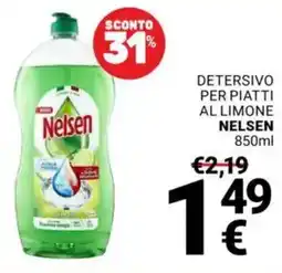 Supermercati Gulliver Detersivo per piatti al limone NELSEN offerta