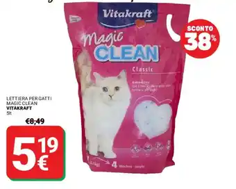 Supermercati Gulliver Lettiera per gatti magic clean VITAKRAFT offerta