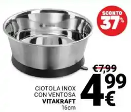 Supermercati Gulliver Ciotola inox con ventosa VITAKRAFT offerta