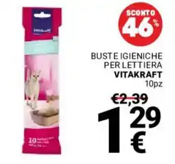 Supermercati Gulliver Buste igieniche per lettiera VITAKRAFT offerta