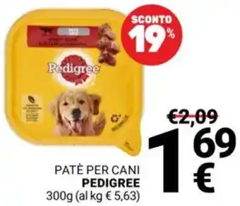 Supermercati Gulliver Patè per cani PEDIGREE offerta