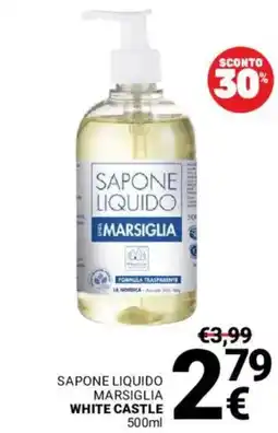 Supermercati Gulliver Sapone liquido marsiglia WHITE CASTLE offerta
