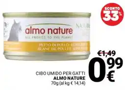 Supermercati Gulliver Cibo umido per gatti ALMO NATURE offerta