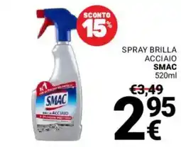 Supermercati Gulliver Spray brilla acciaio SMAC offerta