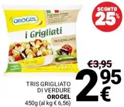 Supermercati Gulliver Tris grigliato di verdure OROGEL offerta