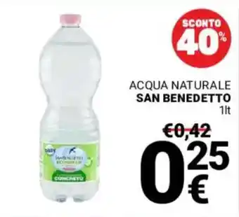 Supermercati Gulliver Acqua naturale SAN BENEDETTO offerta