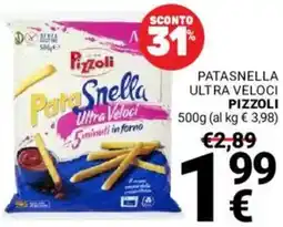 Supermercati Gulliver Patasnella ultra veloci PIZZOLI offerta