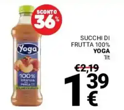 Supermercati Gulliver Succhi di frutta 100% YOGA offerta
