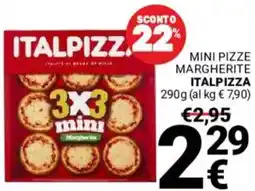 Supermercati Gulliver Mini pizze margherite ITALPIZZA offerta