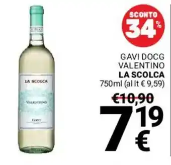 Supermercati Gulliver Gavi docg valentino LA SCOLCA offerta