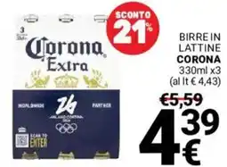Supermercati Gulliver Birre in lattine CORONA offerta