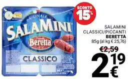 Supermercati Gulliver Salamini classici/piccanti BERETTA offerta