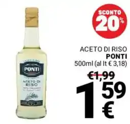 Supermercati Gulliver Aceto di riso PONTI offerta