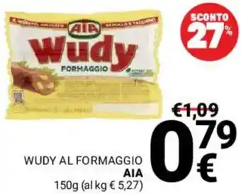 Supermercati Gulliver Wudy al formaggio AIA offerta