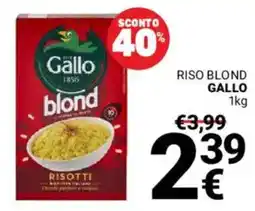 Supermercati Gulliver Riso blond GALLO offerta
