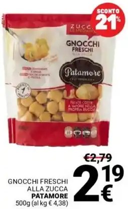 Supermercati Gulliver Gnocchi freschi alla zucca PATAMORE offerta