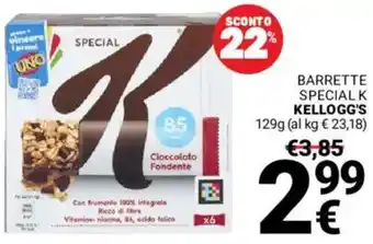 Supermercati Gulliver Barrette special k KELLOGG'S offerta