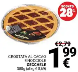 Supermercati Gulliver Crostata al cacao e nocciole GECCHELE offerta