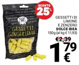 Supermercati Gulliver Gessetti di limone e zenzero DOLCE IDEA offerta